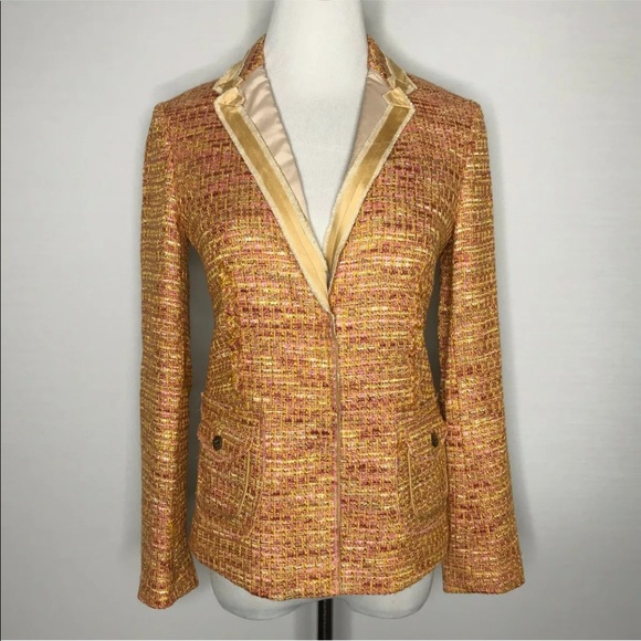 J. Crew Jackets & Blazers - J Crew Collection Lollipop Ribbon Tweed Blazer